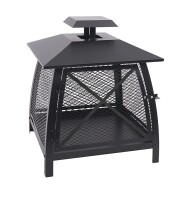 Blue Sky Outdoor Living WBF20 20” Square Wood Burning Outdoor Fireplace with 360-Degree View New In Box $199