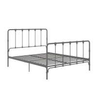 Mainstays Farmhouse Metal Bed, Queen, Gray, New in Box $399