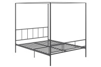 Novogratz Marion Metal Canopy Platform Bed Frame, Full, Gunmetal Grey, New in Box $399