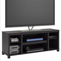 Mainstays Parsons TV Stand for TVs up to 50", Black Oak, New in Box $179