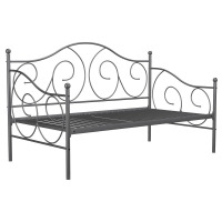 DHP Victoria Metal Daybed, Twin, Under Bed Storage, Pewter, New in Box $299