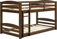 DHP Sierra Twin Bunk Bed, Mocha Finish, Solid Wood Construction, New in Box $399