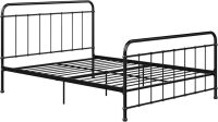 DHP Brooklyn Iron Metal Platform Bed, Full, Black, New in Box $499