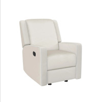 Baby Relax Robyn 2-in-1 Nursery Rocker Recliner, White Linen, New in Box $399