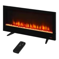 Home Decorators Collection 42" Wall Mount Electric Fireplace in Black, New in Box $299