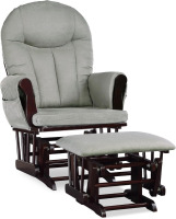 Baby Relax Huntington Glider Rocker, Grey, Espresso, DA8847R, New in Box $599