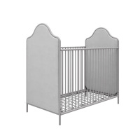 Little Seeds Piper Upholstered Convertible Metal Crib, Nursery Furniture, Dove Gray, New in Box $399