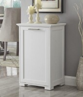 OLD CAPTAIN Tilt-Out Laundry Sorter Cabinet/Wooden Tilt Out Trash Cabinet, with Negative ion and deodorizing Function to Ensure The Cleanliness of The Kitchen Trash can (White) New In Box $219