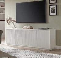 Wade Logan Avichai Rectangular TV Stand For TV''s Up To 75" in White New In Box $499