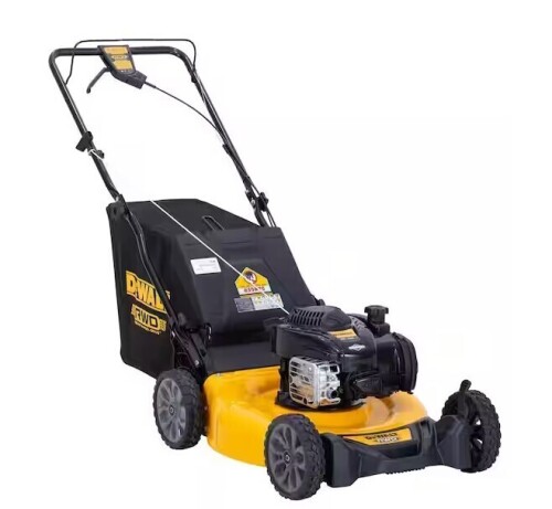 Dewalt 21 in. 150cc Briggs and Stratton 625ex Engine Rear Wheel Drive 2-in-1 Gas Self Propelled Walk Behind Lawn Mower $499