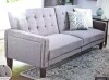 Better Homes & Gardens Porter Fabric Tufted Futon, Gray Linen, New in Box $499 - 2