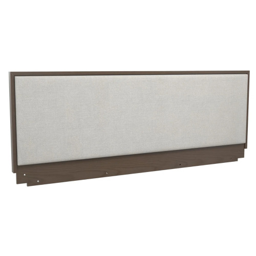 Cologne Tool-Less Upholstered Wood Headboard, King, Walnut, New in Box $299