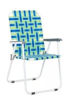 Karl Home Metal Frame Blue and Green Beach Chair New $109