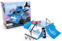 Braille Skateboarding Skate Ramp 8 Piece Playset - Series 2: Inspired by Skate Everything, YouTube, Skate Park, 4 Ramps, 2 Finger Boards, 8 Wheels, Tool, Stickers; Unboxing; Mystery Toy New In Box $79