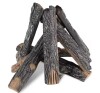 Vevor Gas Fireplace Ceramic Logs 9.06 in. Vent-Free Gas Fireplace Logs Wood Log Stackable Wood Branches (8-Pieces) New In Box $199