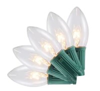 Home Accents Holiday 25 Clear Incandescent C9 Lights New In Box $29