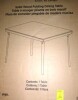 COSCO 3'8" x 2'8" Rectangle Wood Folding Dining Table, Gray Woodgrain, New in Box $399 - 2