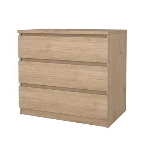 Tvilum Naia Jackson Chest 3 Drawers, Hickory, New in Box $299