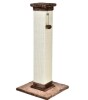 Amazon Basics Tall Cat Scratching Post with Jute Fiber and Brown Carpet, Large, 15.75’’ L x 15.75’’ W x 35.43’’ H New In Box $79