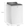 Whirlpool 5.3 cu. ft. Top Load Washer with 2 in 1 Removable Agitator in White $1299