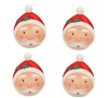 National Tree Company HGTV Home Collection 4 Santa Plates, 1 in New In Box Assorted $99