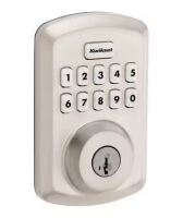 Kwikset Powerbolt 250 10-Button Keypad Satin Nickel Transitional Electronic Deadbolt Door Lock $199