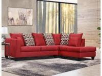 Lane Home Furnishings 2 Piece Sectional With Queen Sleeper in Showtime Cardinal/Compass Scarlet Brand New $2999