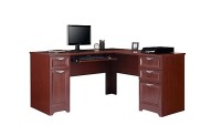 Realspace® Magellan 59"W L-Shape Corner Computer Desk, Classic Cherry New In Box $599