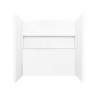 Bootz Industries Nextile 30 in. x 60 in. x 60 in. 4-Piece Direct-to-Stud Alcove Tub Surround in White New Shelf Pull $699