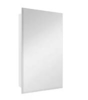 Glacier Bay 16 in. W x 26 in. H Rectangular Wood Composite Medicine Cabinet with Mirror New In Box $199