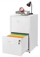 MetalMax 2 Drawer File Cabinet with Lock, Two Drawer Vertical Filing Cabinets, 18" Deep Steel Filing Cabinet for Home Office, Light Duty Metal White Filing Cabinet for Letter-Size Files New In Box $199