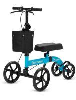 ELENKER Knee Walker with 10" Front Wheels Steerable Medical Scooter Crutch Alternative with Dual Braking System in Sky Blue New In Box $299