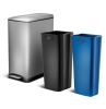 Home Zone Living 13 Gallon Kitchen Trash Can, Dual Removable Liners for Recycling and Trash, 50 Liter Slim Stainless Steel Shape (8 + 5 for 13 Gallons Total) $199