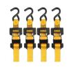 Dewalt DXBC30004 - 1.25 in. x 16 ft. Ratchet Tie Down Straps 3000 lbs. Break Strength (4-Pack) / Dewalt DXBC15004 - 1.0 in. x 12 ft. Ratchet Tie Down Straps 1500 lbs. Break Strength (4-Pack) New Shelf Pull Assorted $79