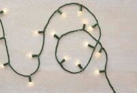 Home Accents Holiday 100-Light Mini LED Warm White / Blue String Lights with Green Wire / Assorted $29