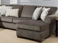 Lane Home Furnishings NT1657 Queen Sleeper Sofa Chaise in Harlow Ash Fabric Brand New $2299