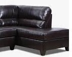 Lane Home Furnishings Soft Touch Bark Genuine Leather Chaise Brand New $899