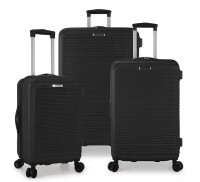 Elite Luggage Sunshine 3-Piece (28 in., 24 in. and 20 in.) Black Hardside Spinner Luggage Set New $299