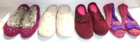 Dearfoam Pair of Women's Slippers New Shelf Pull Assorted Sizes Medium (7-8)