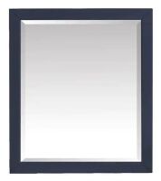 Home Decorators Collection Windlowe 28 in. W x 32 in. H Rectangular Wood Framed Wall Bathroom Vanity Mirror in Navy Blue New in Box $399