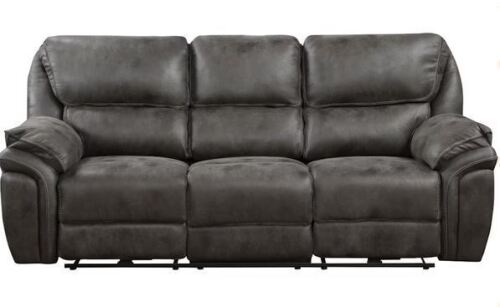 Homelegance Living Room Power Double Reclining Sofa 8517GRY-3PW New In Box $1699