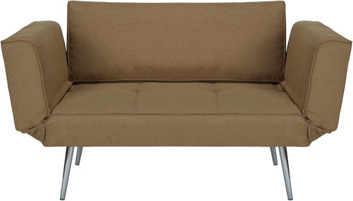 Novogratz 2042359 Leyla Loveseat, Tan, New in Box $399