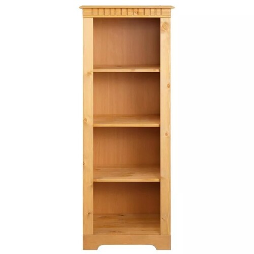 RealRooms Cubrix 4 Shelf Open Bookcase, Stained Wax, New in Box $299