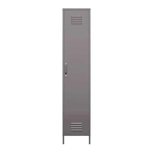 Ameriwood Home Bentley Single Metal Locker Cabinet, Graphite Gray, New in Box $299