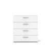 Tvilum Austin 4-Drawer White Chest of Drawers, New in Box $299