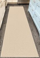 IOHOUZE Washable Runner Rug 2'x12' Rubber Backing Hallway Runner Entryway Runner Indoor Peach Beige $99