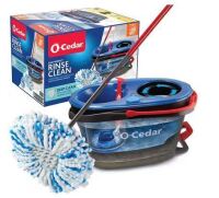 O-Cedar Easy Wring Rinse Clean Deep Clean Microfiber Spin Mop and Bucket System $79