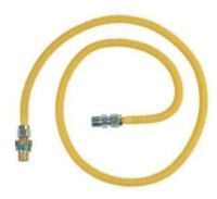 BrassCraft 1/2 in. MIP x 1/2 in. MIP x 60 in. Gas Connector (1/2 in. OD) w/Safety+Plus2 Thermal Excess Flow Valve (53,200 BTU) / Brass Craft 24" x 3/8” OD Gas Connector Water heater, Range, & Dryer / Assorted $89