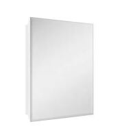 Glacier Bay 19-5/8 in. x 26 in. Rectangular Recessed or Surface Mount Beveled Frameless Medicine Cabinet with Mirror New In Box $209