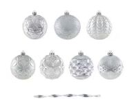 Home Accents Holiday 60 Count Silver Shatterproof Ornaments New In Box $79